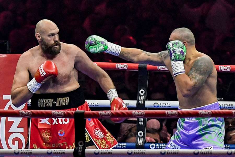 Tyson Fury (left) says Oleksandr Usyk's unanimous decision win in their heavyweight world title rematch was a Christmas gift