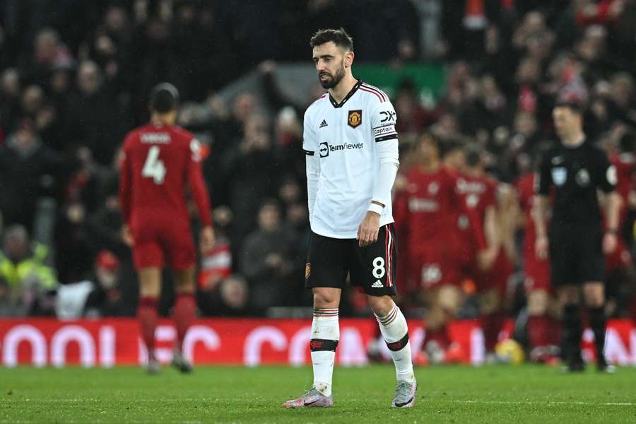 United's Bruno Fernandes came in for criticism after the game