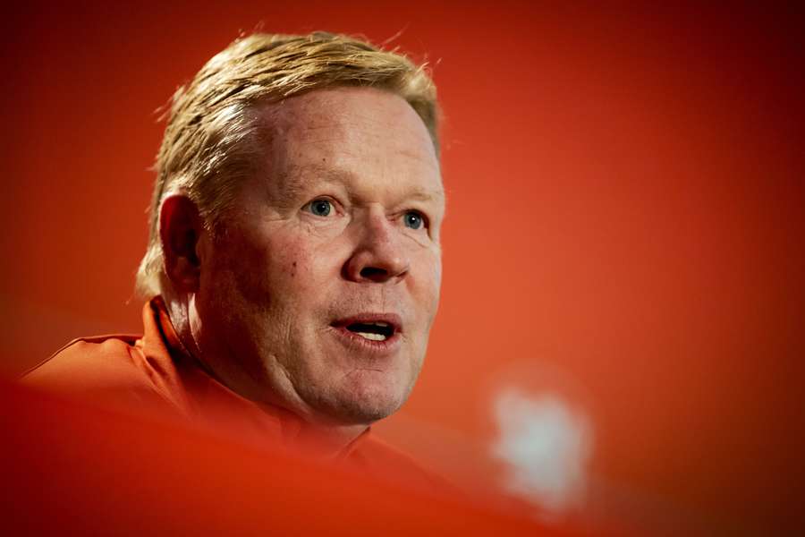 Ronald Koeman kijkt niet op van de vele blessures bij de spelers van het Nederlands elftal
