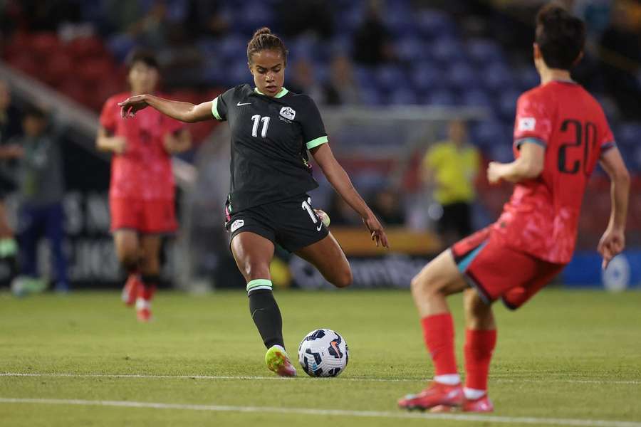 Mary Fowler ao serviço da seleção australiana