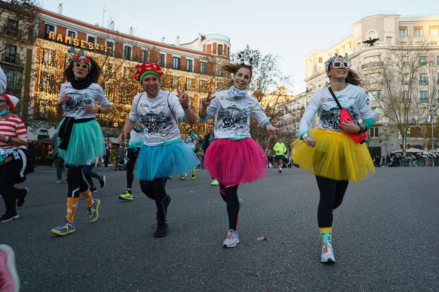 Participantes de la San Silvestre Vallecana 2021.