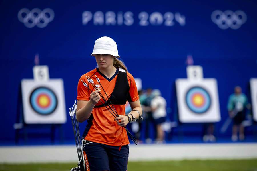 Quinty Roeffen namens TeamNL bij de kwalificaties op donderdag