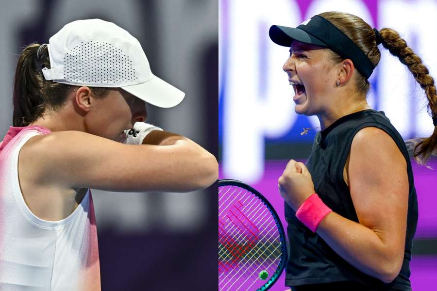 Iga Swiatek și Jelena Ostapenko