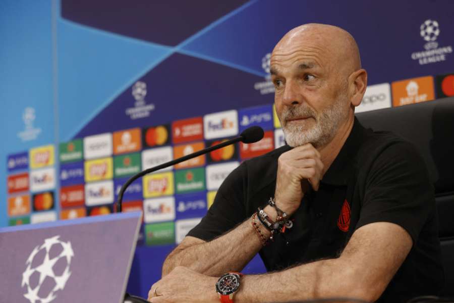 AC Milan coach Stefano Pioli during the pre-match press conference