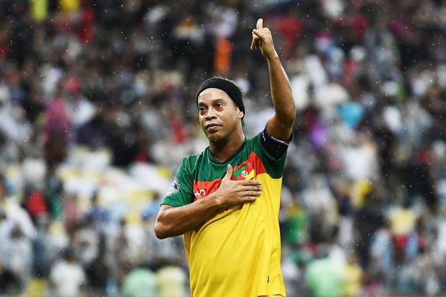 Ronaldinho participou recentemente de uma partida de solidariedade