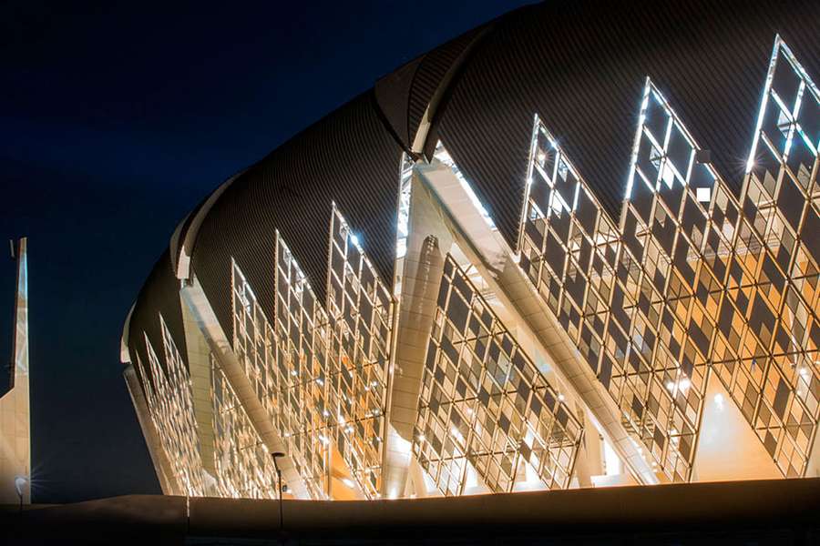 Fachada do estádio King Abdullah