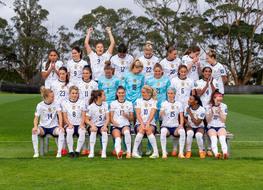 A seleção norte-americana A seleção norte-americana