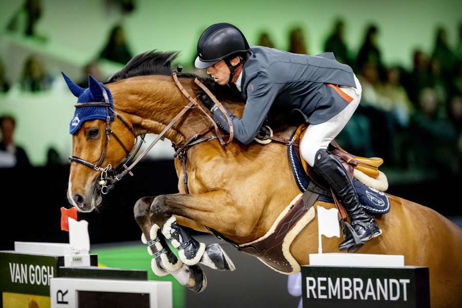 Harrie Smolders op Monaco tijdens de Rolex Grand Prix tijdens Dutch Masters 2023 in de Brabanthallen