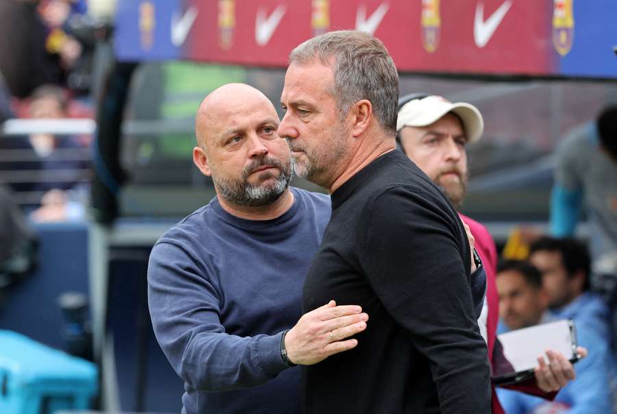 Manolo y Hansi Flick