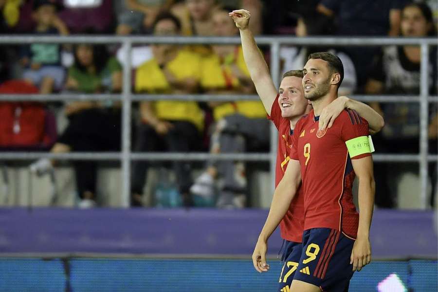 Sergio Gómez centró y Abel Ruiz marcó el único gol de España frente a Croacia.