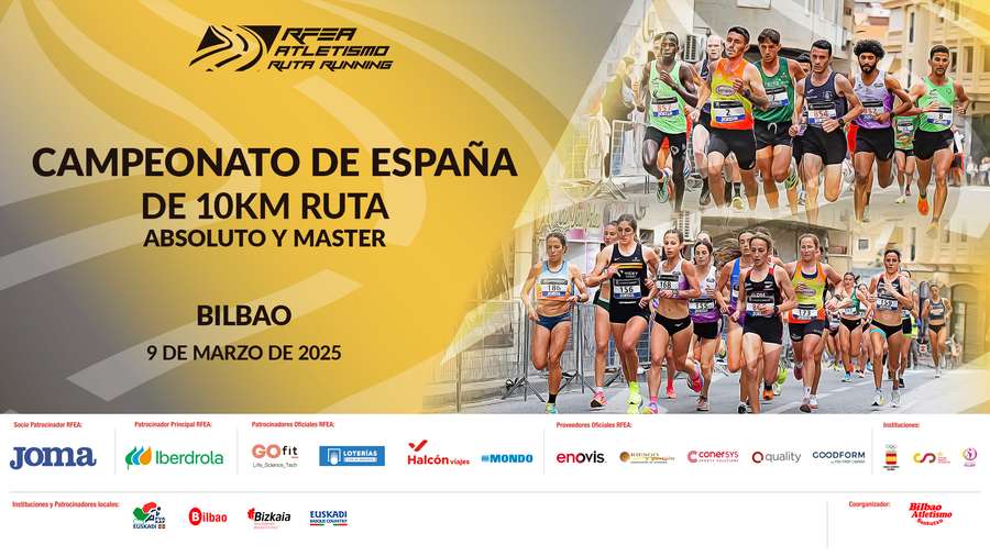 El Campeonato de España de 10 km en ruta se disputará en Bilbao El Campeonato de España de 10 km en ruta se disputará en Bilbao