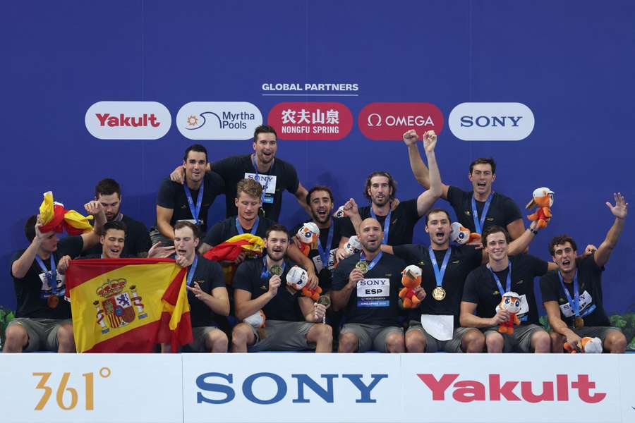 A festa dos jogadores de Espanha A festa dos jogadores de Espanha