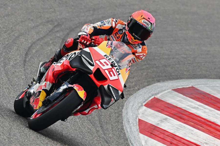 Marc Márquez, durante a corrida de sprint no GP da Índia