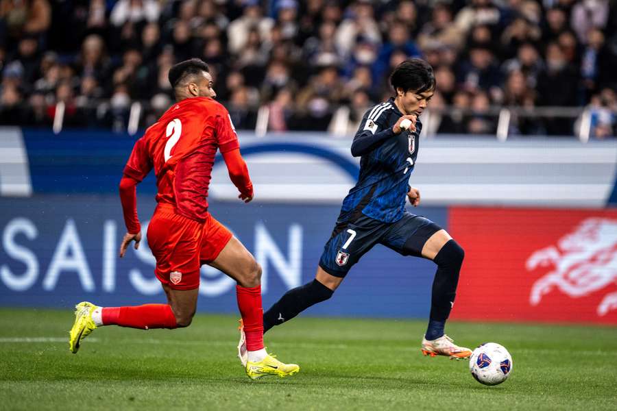Mitoma in action for Japan Mitoma in action for Japan