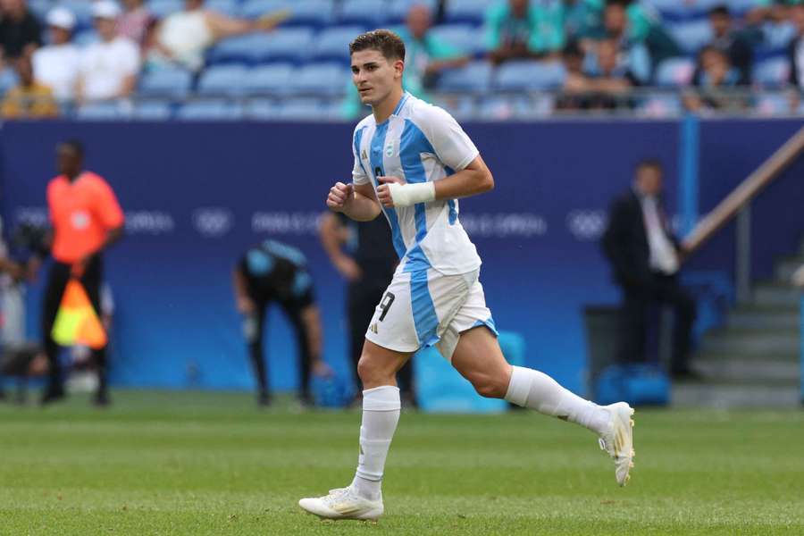 Julian Alvarez in action for Argentina