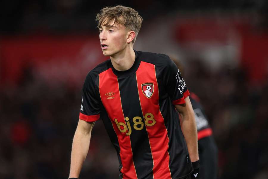 Dean Huijsen, con la camiseta del Bournemouth