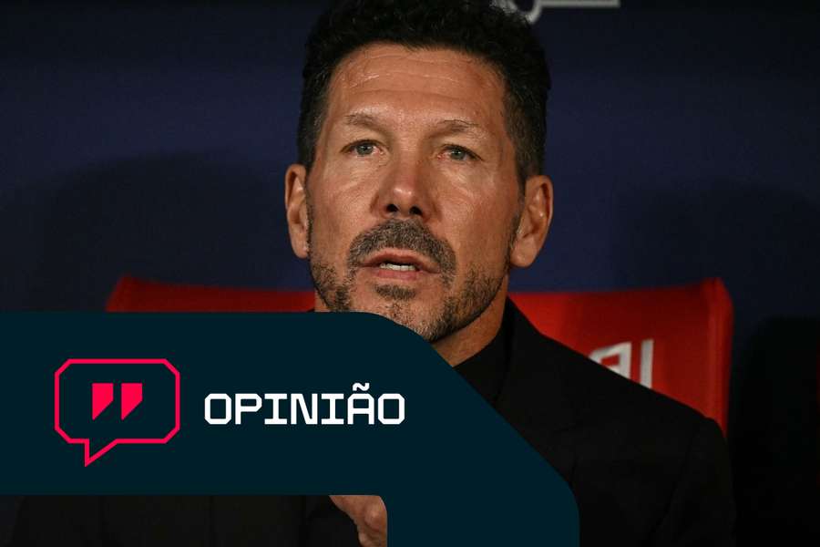 Simeone durante o dérbi 