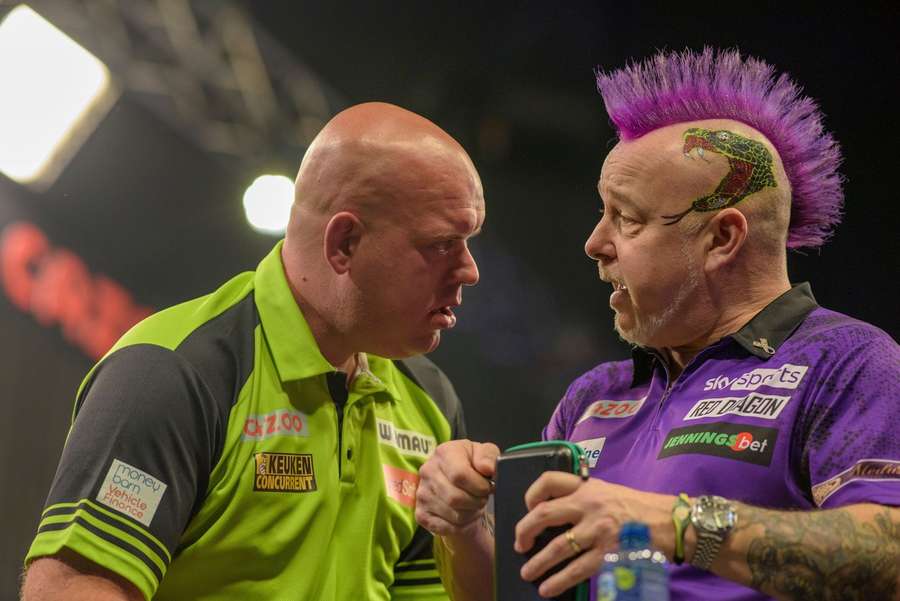 Michael van Gerwen en Peter Wright