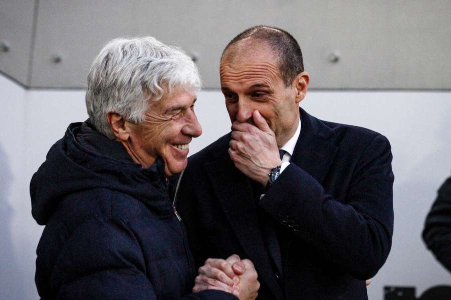 Gian Piero Gasperini e Massimiliano Allegri Gian Piero Gasperini e Massimiliano Allegri