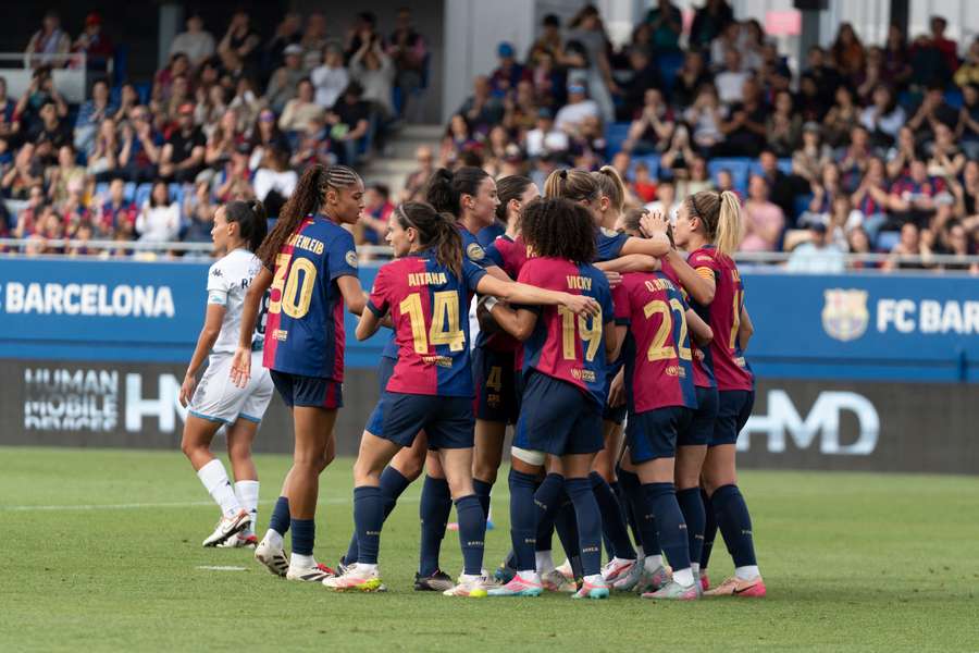 Le Barça féminin célèbre son sacre.