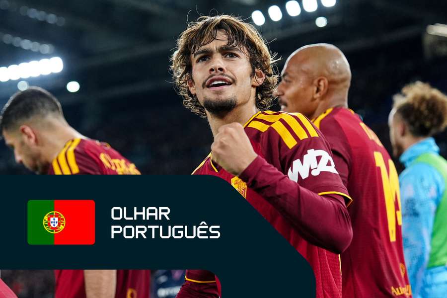 Rodrigo Mora festeja golo pela Roma Rodrigo Mora festeja golo pela Roma