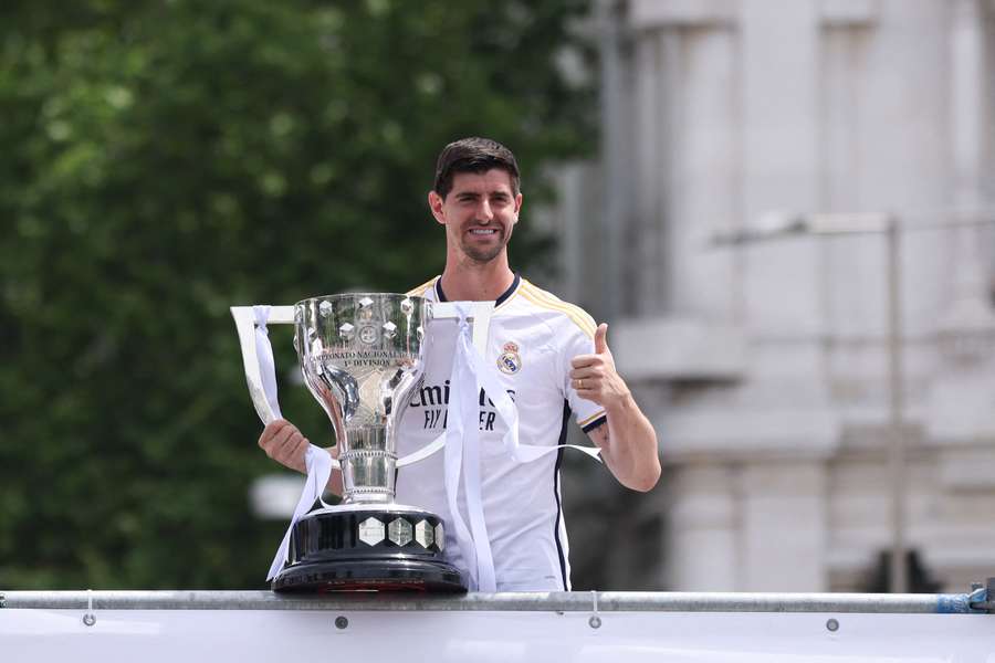Courtois com o 36.º título de campeão do Real Madrid