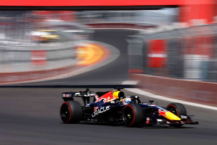 Lando Norris, da McLaren, durante o treino no GP de Mônaco Lando Norris, da McLaren, durante o treino no GP de Mônaco