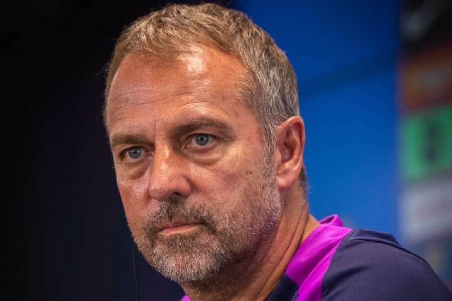 Flick, durante la rueda de prensa previa al partido ante el Levante