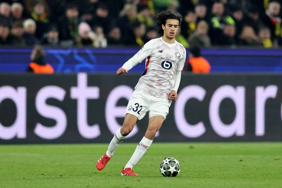 Ayyoub Bouaddi contre le Borussia Dortmund