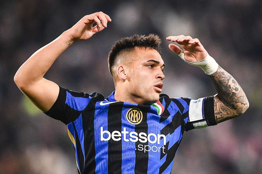 Lautaro Martinez durante Juventus-Inter