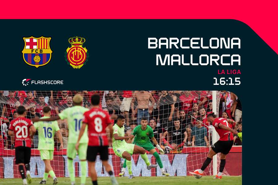 Muriqi tira a portería contra el Barça