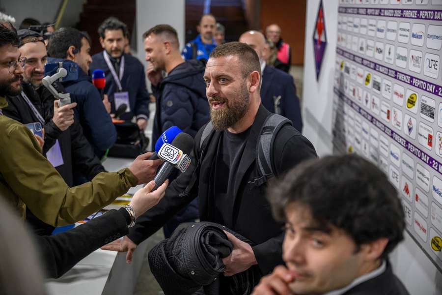 Daniele De Rossi al Franchi durante il "Pepito Day"