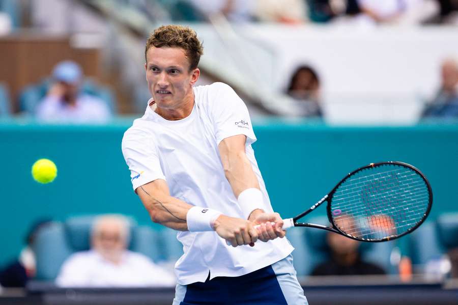 Jiří Lehečka slaví v Monte Carlu postup.