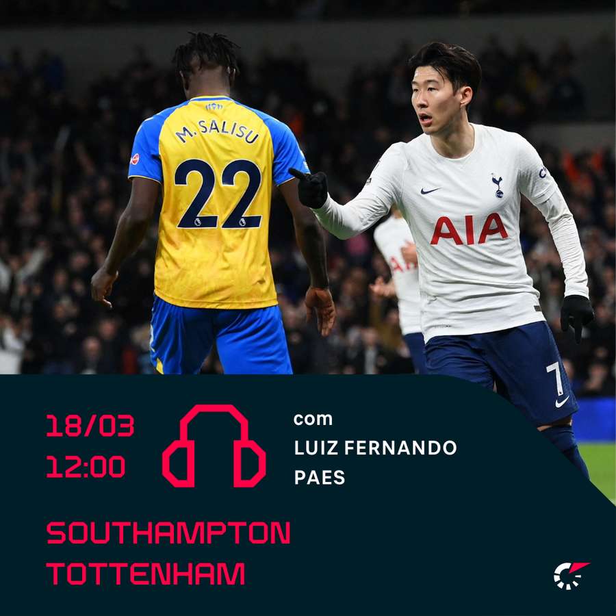 Tottenham x Southampton: onde assistir ao vivo e online, horário