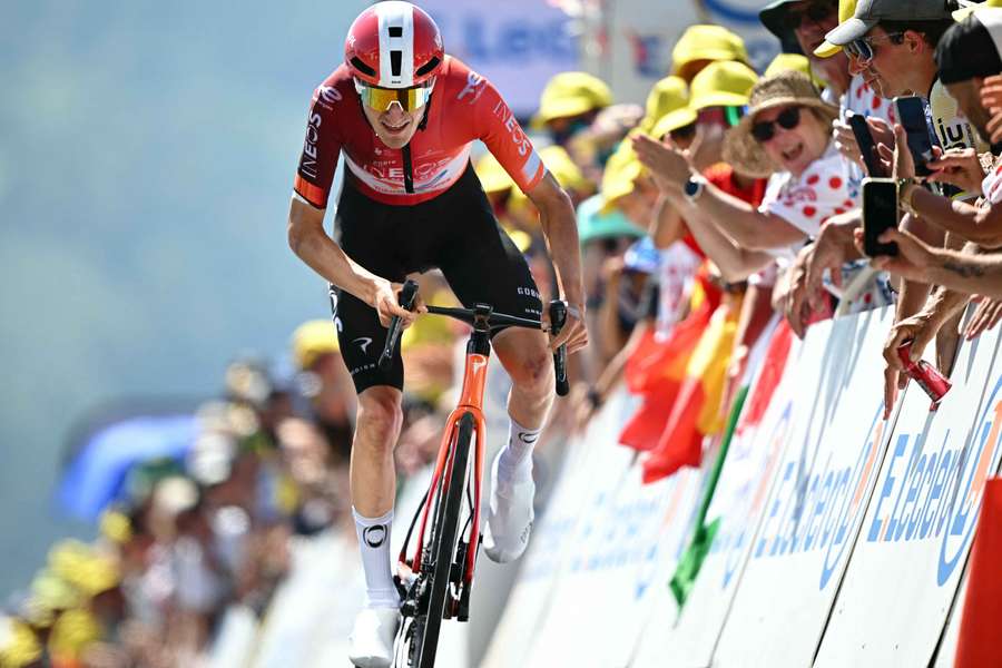 Carlos Rodriguez durant le Tour de France. Carlos Rodriguez durant le Tour de France.
