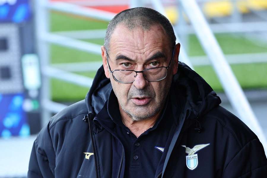 Maurizio Sarri insatisfeito após desaire da Lazio em Salerno