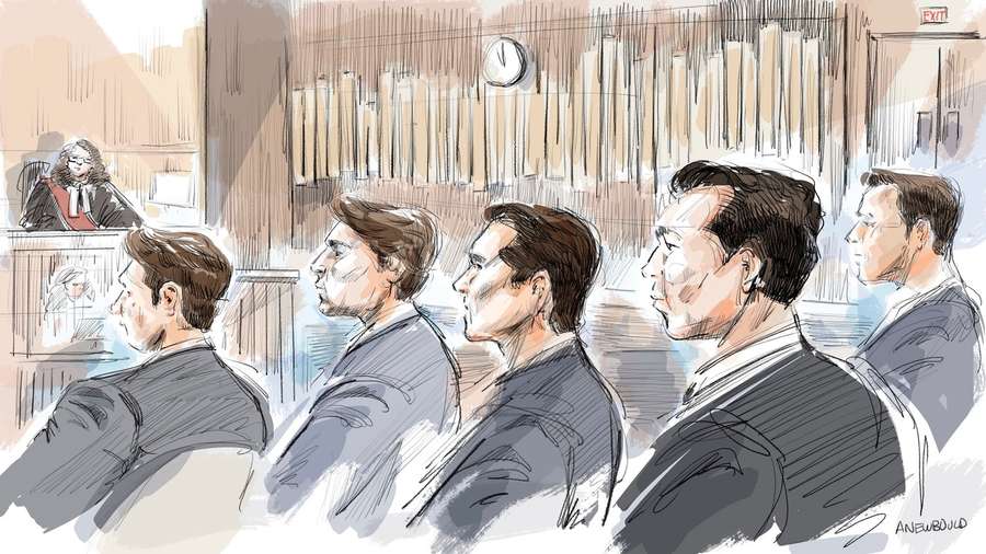The sketch of the accused