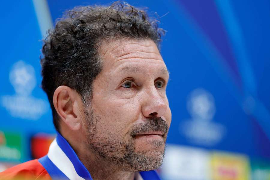 Cholo Simeone, en la víspera del duelo ante los Spurs