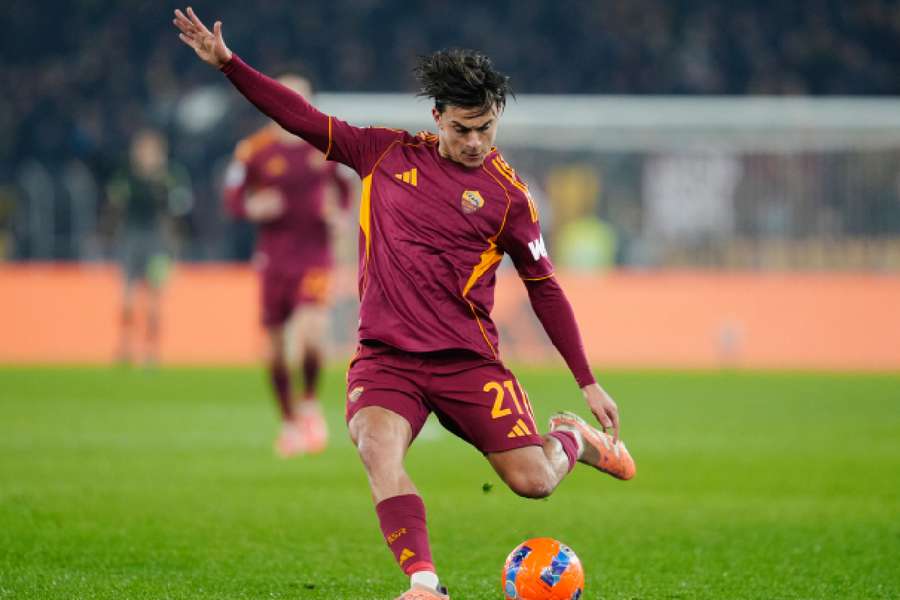 Paulo Dybala in action Paulo Dybala in action