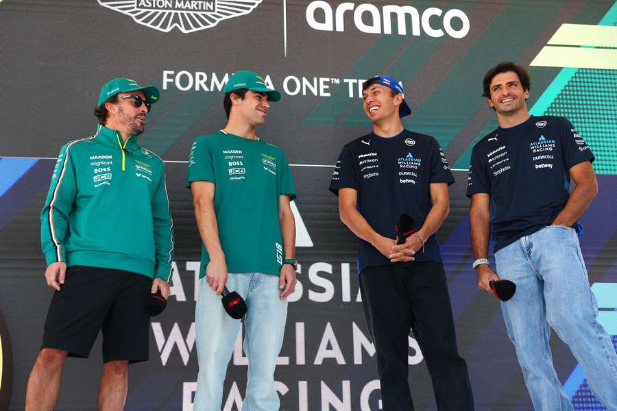 Alonso, Stroll, Albon y Carlos Sainz Jr