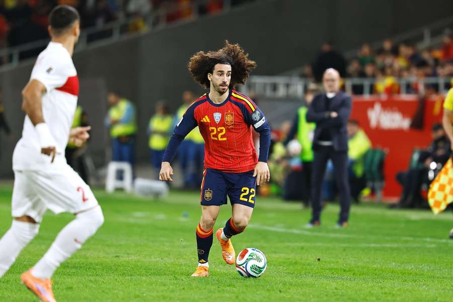 Spain's Marc Cucurella during the match against Turkey