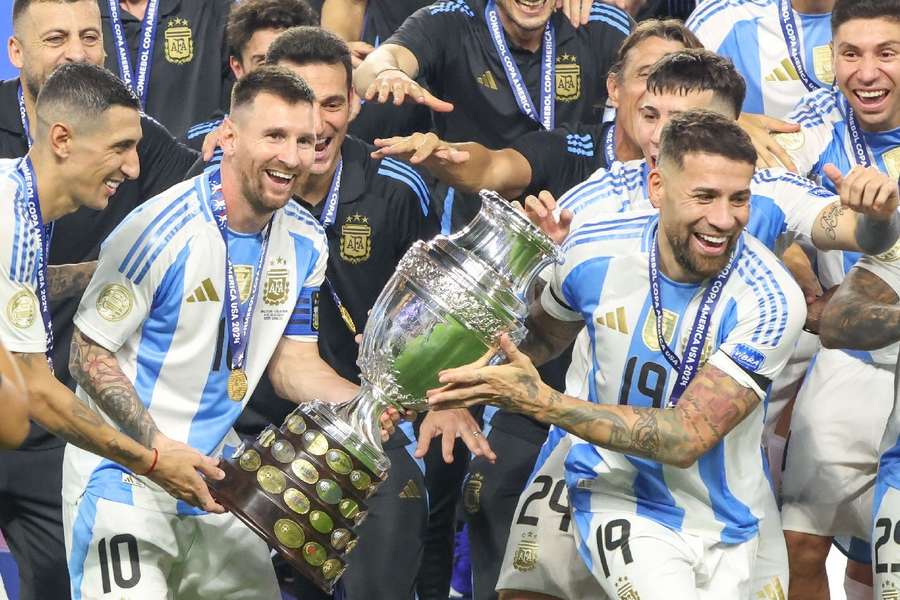 Messi, en plena celebración.