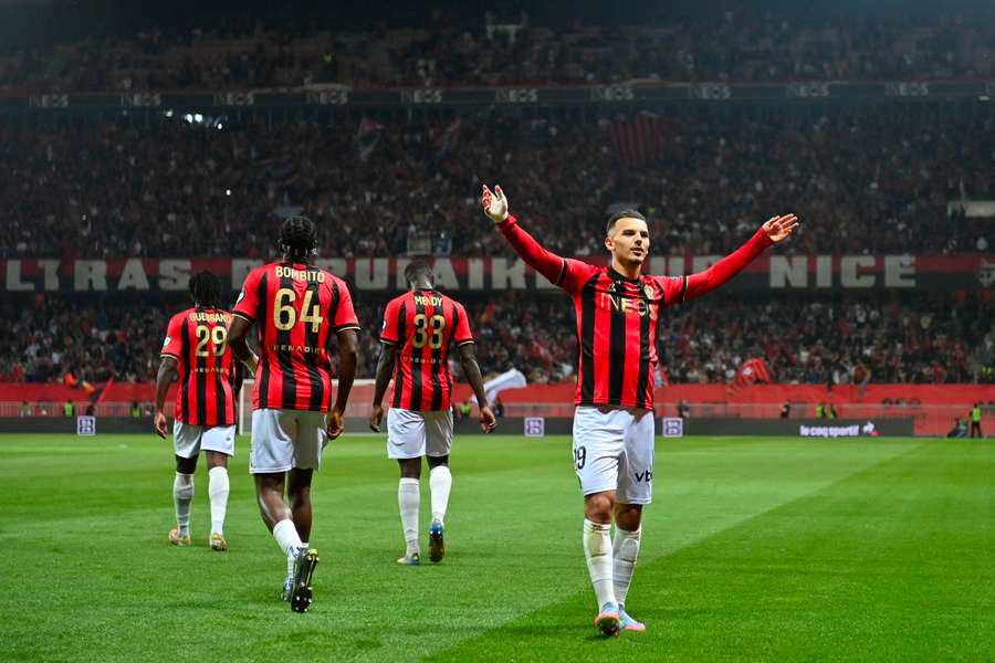 Bouanani a festejar o golo contra o Brest, em maio passado