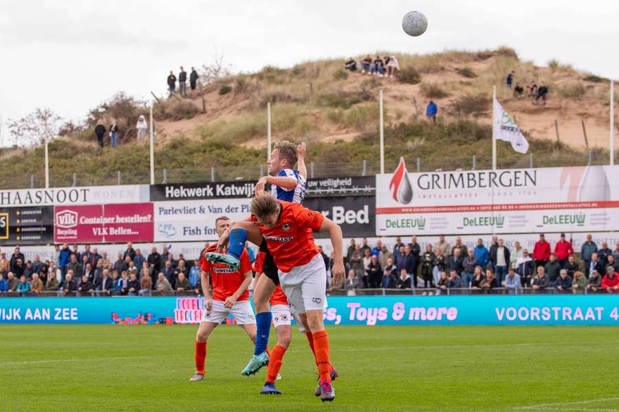 Het imposante decor van Sportpark Nieuw-Zuid: de Katwijkse Zuidduinen.