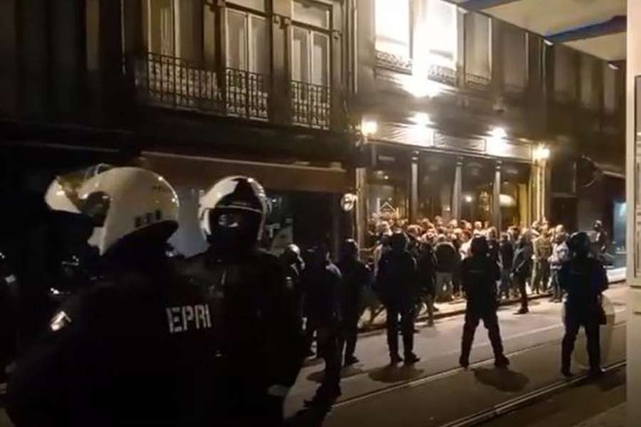 PSP está a monitorizar a situação na baixa do Porto
