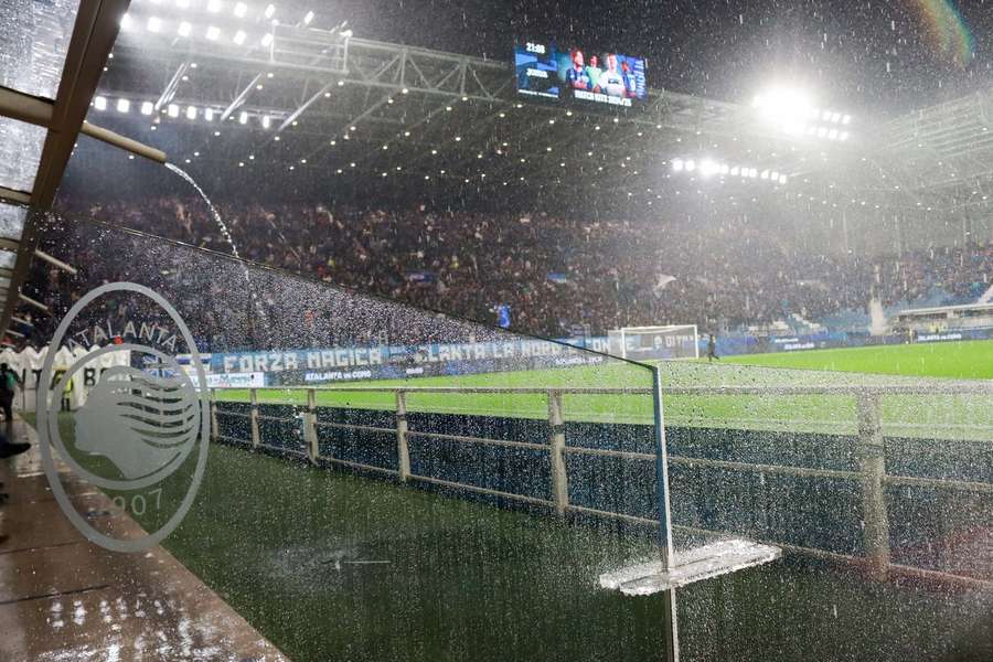 There was a huge amount of rain in Bergamo