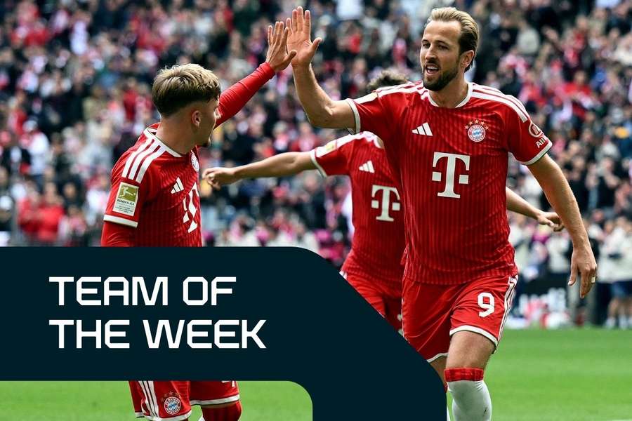 Bayern Munich's Harry Kane ended the season with another hat-trick