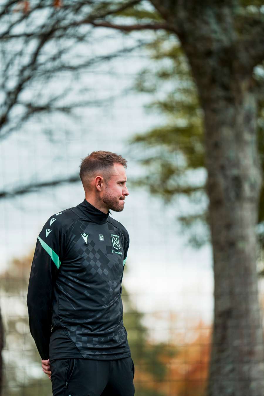 Nicolas Chabot à l'entraînement avec le FC Nantes
