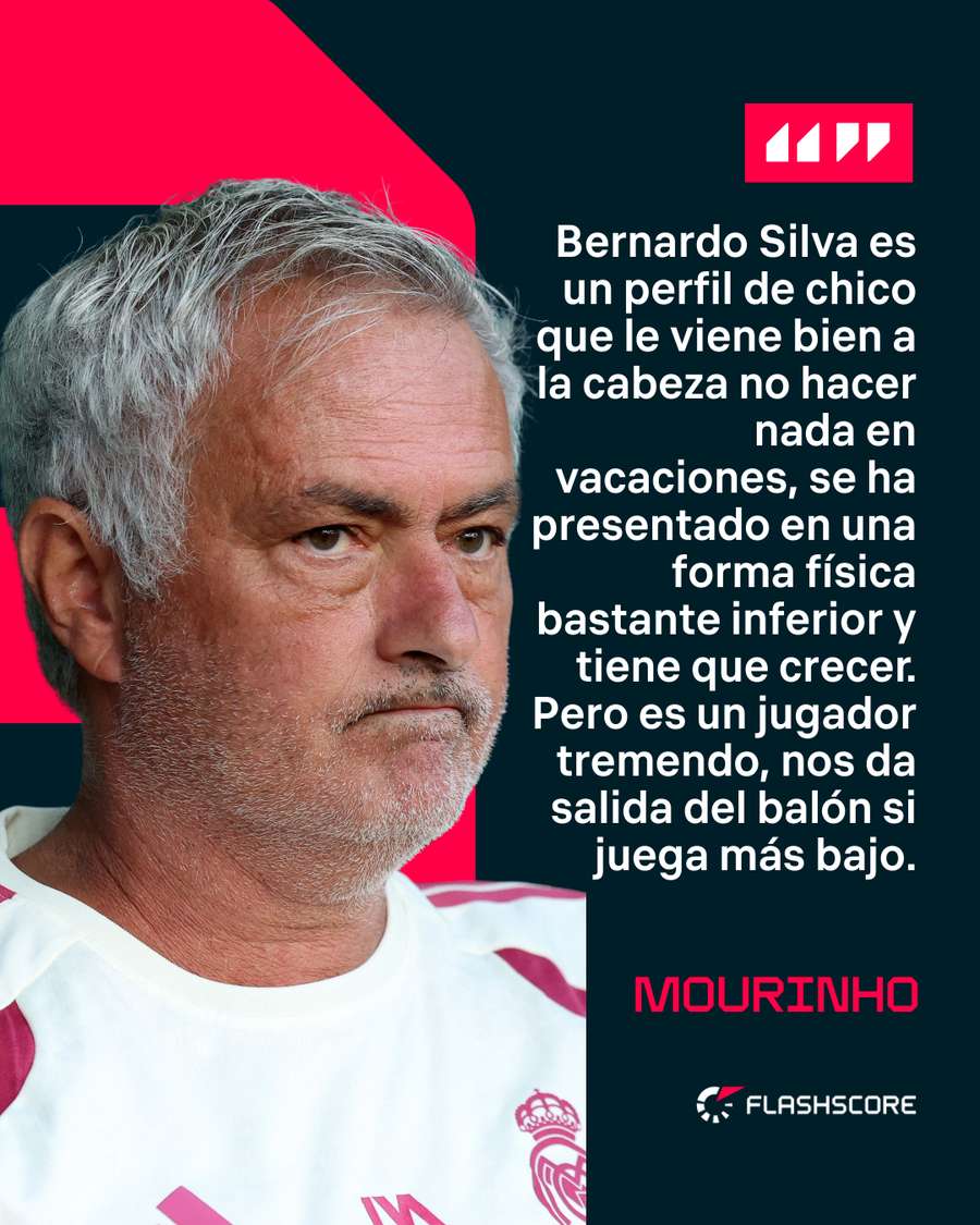 Las palabras de Mourinho sobre Bernardo Las palabras de Mourinho sobre Bernardo