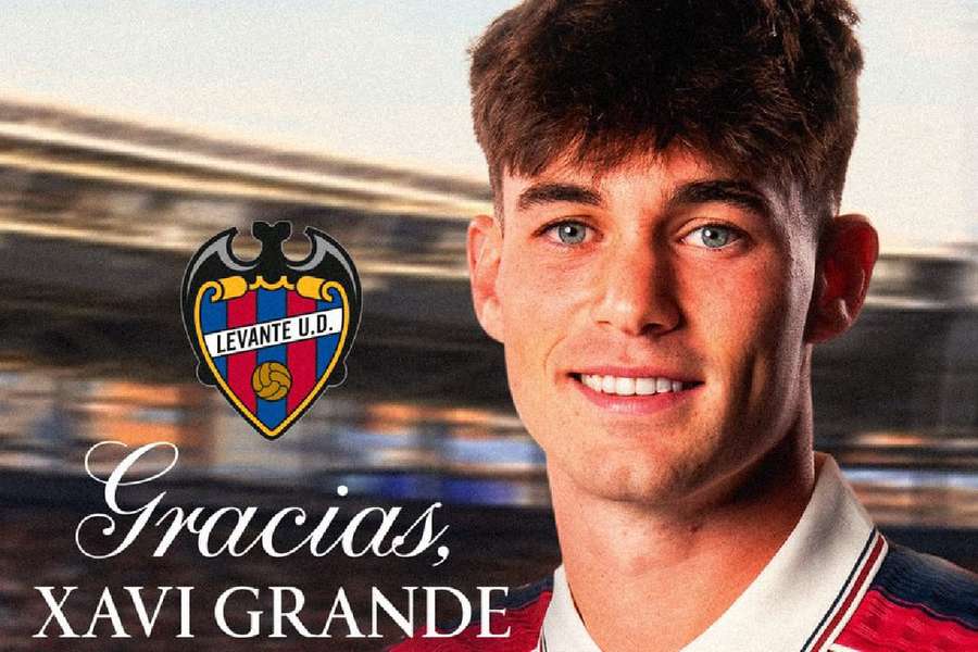 Xavi Grande deja de pertenecer al Levante Xavi Grande deja de pertenecer al Levante